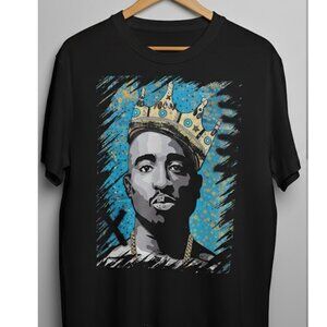 2PAC Digital Portrait Hip Hop Icon Art T-shirt